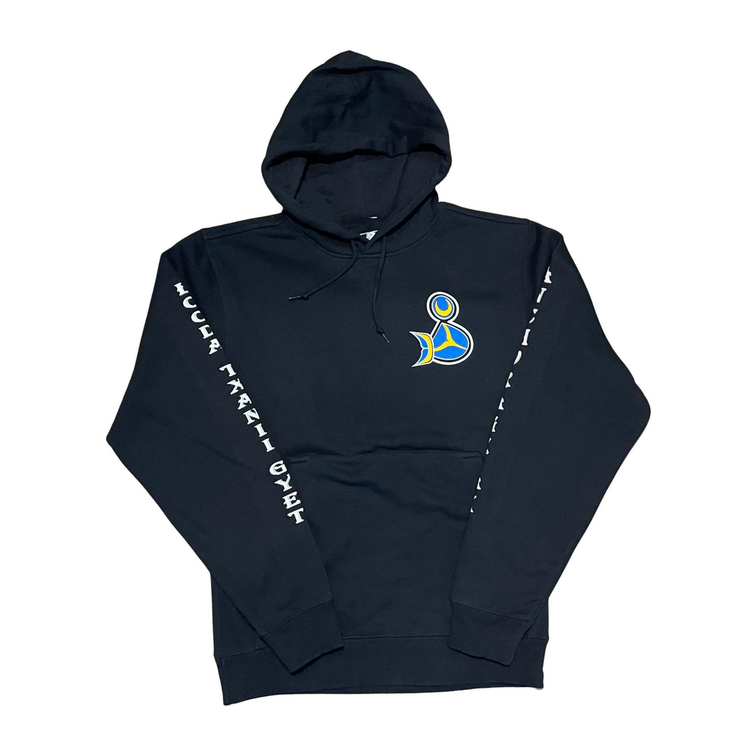 Blue and gold hoodie on sale